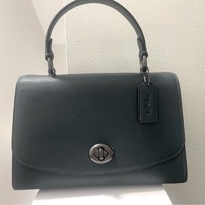 Coach Green Leather Handbag